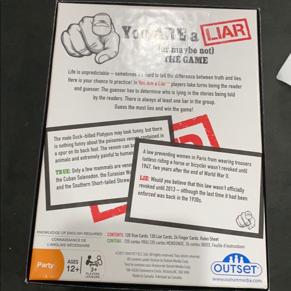 You are a liar game - Picture 2 of 4